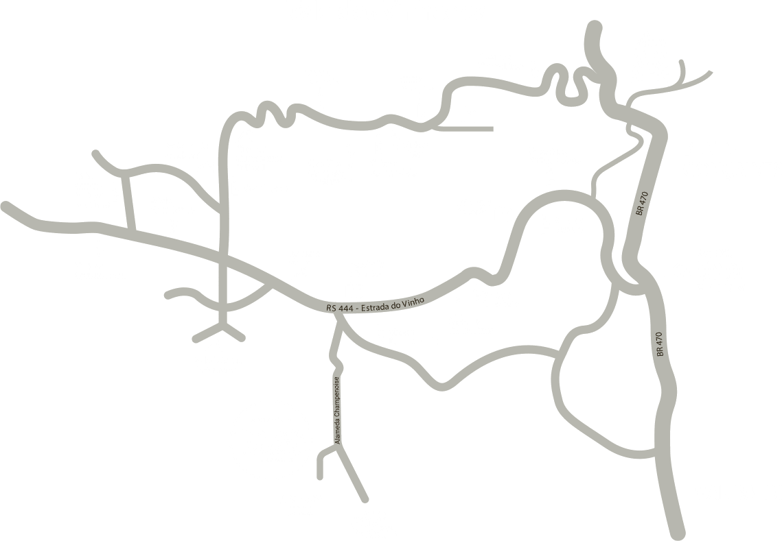 Mapa de localização, Vale dos Vinhedos
